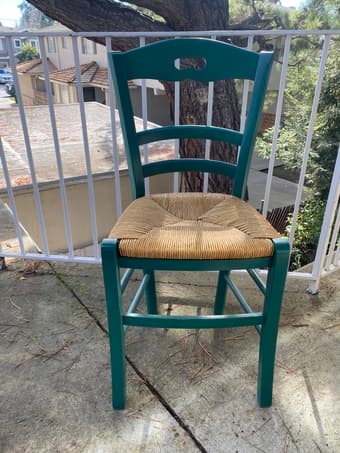 GREAT DEAL! Selling 2 Stylish Wicker Green Chairs 1