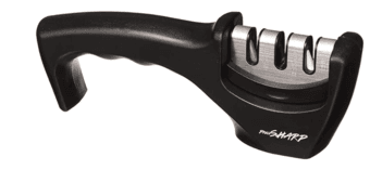 Lightly Used Knife block set + 3 extra knives + knife sharpener 4