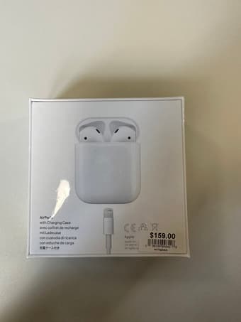 Airpods, 2nd gen, brand new/unopened 1