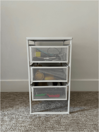 white metal drawer 2