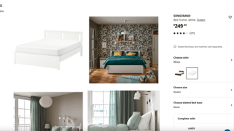 IKEA SONGESAND Queen bed for sale 1