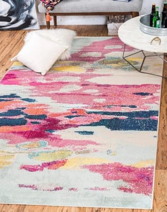 Colorful modern rug for sale! 5x8 ft 1