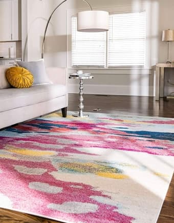 Colorful modern rug for sale! 5x8 ft 2