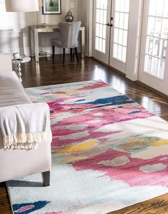 Colorful modern rug for sale! 5x8 ft 3