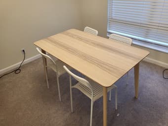 IKEA dining table and chairs 2
