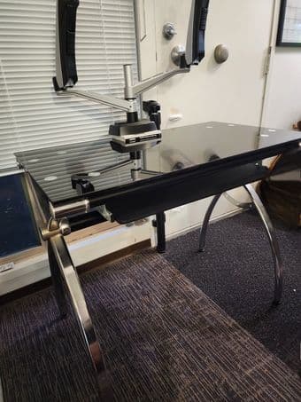 Glass Top Desk 1