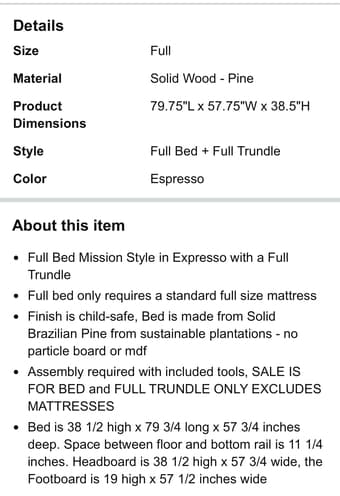 Full-size Trundle Bed 4