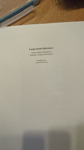 Large-Scale Inference (Bradley Efron) 1