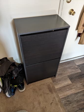 Ikea shoe rack - sleek, closeable, great storage for shoes! 1