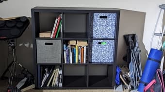 Bookshelf - 9 cube ikea shelf 1