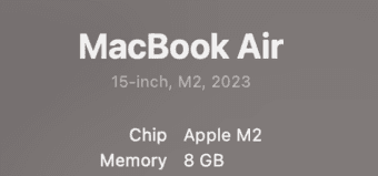 MacBookAir 15inch M2 2023 256gb SSD/8gb RAM - AppleCare+ until Jul/26 2