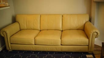 Ethan Allen Bed, Sofa, Table, TV Stanfd and Various other items 3