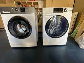 Fisher & Paykel washer + GE dryer 1