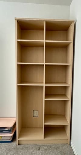 [FREE] Oak bookshelf in good condition 1