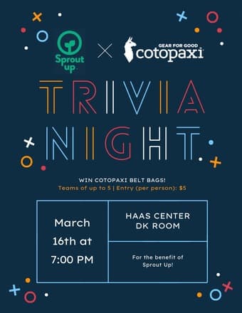 Win a Cotopaxi Belt Bag at Sprout Up Trivia Night! 1