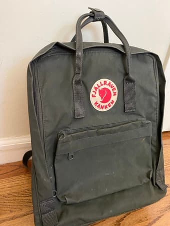 Fjallraven Kanken Classic Forest Green Backpack w/ Pads and Cover 1