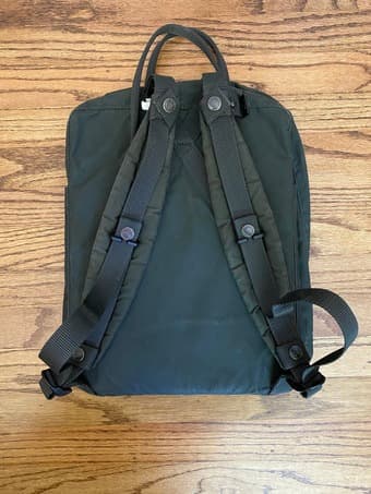 Fjallraven Kanken Classic Forest Green Backpack w/ Pads and Cover 4