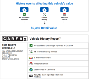 Toyota Corolla LE for Sale 4