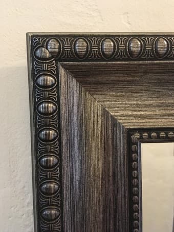 Framed Wall Mirror - 32" x 26" - in very good condition 2