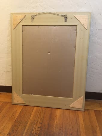 Framed Wall Mirror - 32" x 26" - in very good condition 3