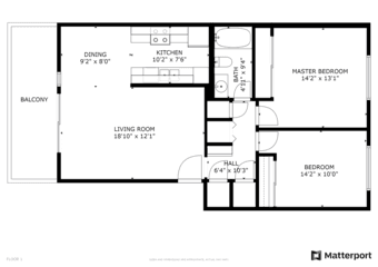 2 BD 1 Bath  Condo 1