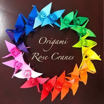 handmade origami cranes and phoenixes 3