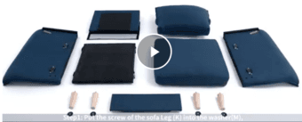 Seat Sofa, 77" (looks like new!) 4