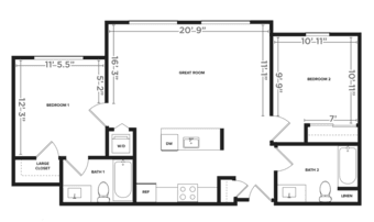 Find a roommate to share 2B2B at Middle Plaza Stanford Apartment 1