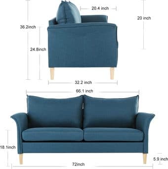 Super Clean (No Dirt) Seat Sofa 77" (Original Price: $290) 3