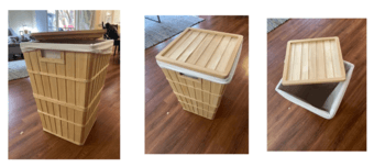 Laundry basket and drying racks 2