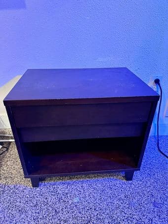 Queen bed and nightstand 2