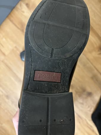 Men's 8.5 Dexter Comfort Memory Foam Black Loafer Slip-On Dress Shoes 2