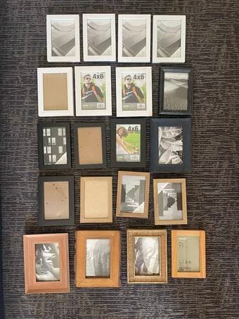 Picture frames (assorted color/type) 1