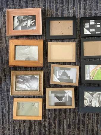 Picture frames (assorted color/type) 2