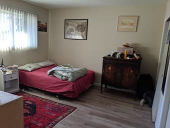 Bedroom in sunny apartment by CalAve Caltrain (June) 1