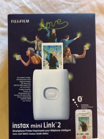 Fujifilm Instax Mini Link 2 Instant Smartphone Printer (Clay White) 1