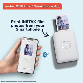 Fujifilm Instax Mini Link 2 Instant Smartphone Printer (Clay White) 3
