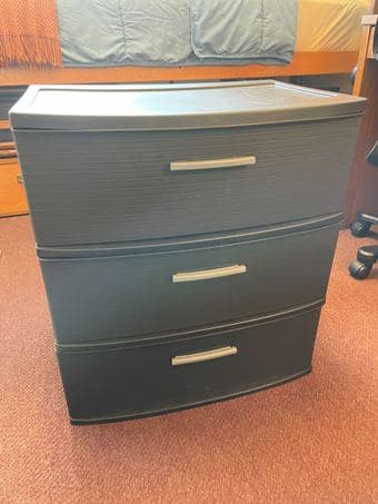 Plastic 3-Drawer Wide Tower, Sterilite 1