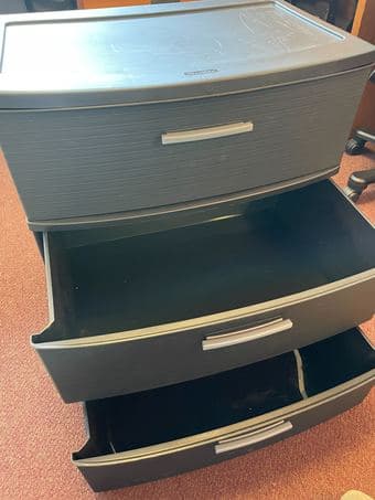 Plastic 3-Drawer Wide Tower, Sterilite 2