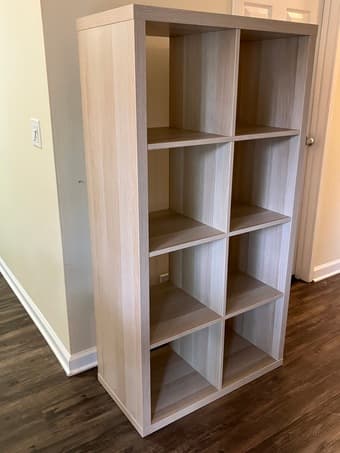 KALLAX Shelf Unit, white stained oak effect, 30 1/8x57 5/8 " 1