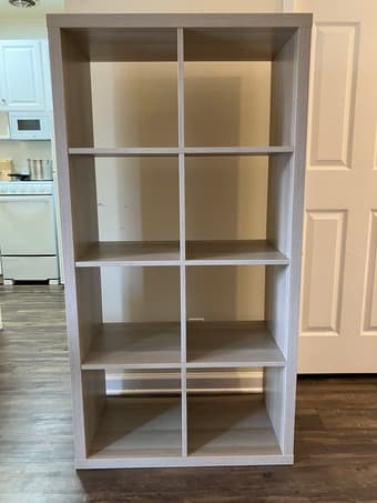 KALLAX Shelf Unit, white stained oak effect, 30 1/8x57 5/8 " 2