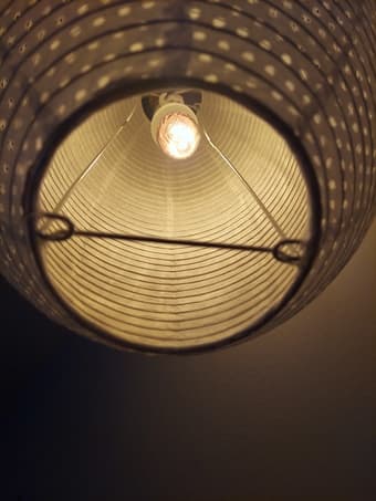 Like New IKEA Solleftea Paper Oriental Lantern Pendant Lamp Shade, Whi 2