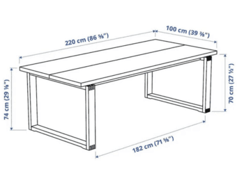 IKEA Dinning Table (MÖRBYLÅNGA) 2