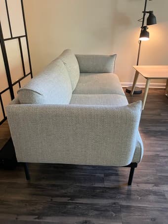 Like New ÄPPLARYD Sofa + Free LISABO Coffee Table 2