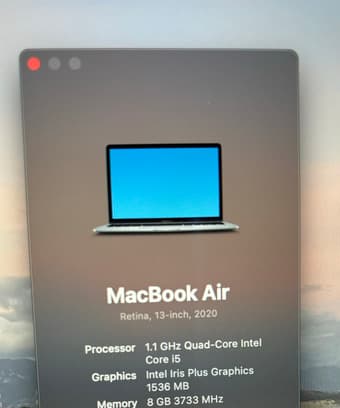 2020 MacBookAir Retina 13inch 1