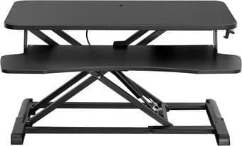 32 inch Standing Computer Desk Converter, Height Adjustable 2