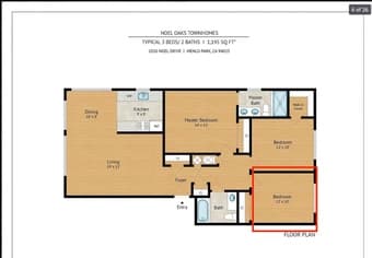 Subletting Room in Menlo Park 3b2b 4