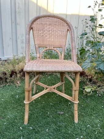 Serena & Lily Riviera Rattan Chair $328 New 2