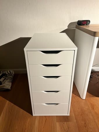 IKEA white desk drawer 1
