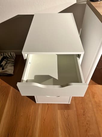 IKEA white desk drawer 2